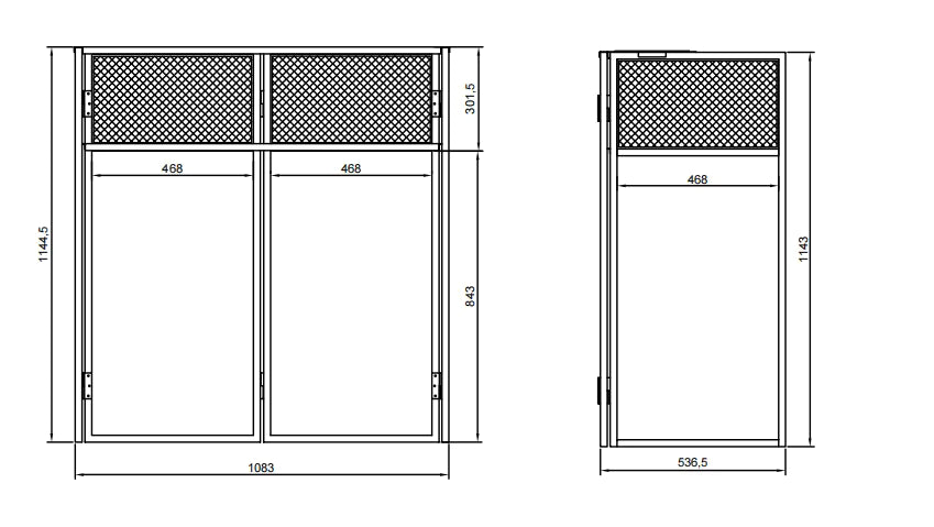 VANTA SOUND+ Portable DJ Booth / Table / Facade – Black/White Scrims & Carry Bag