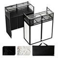 VANTA SOUND+ Portable DJ Booth / Table / Facade – Black/White Scrims & Carry Bag