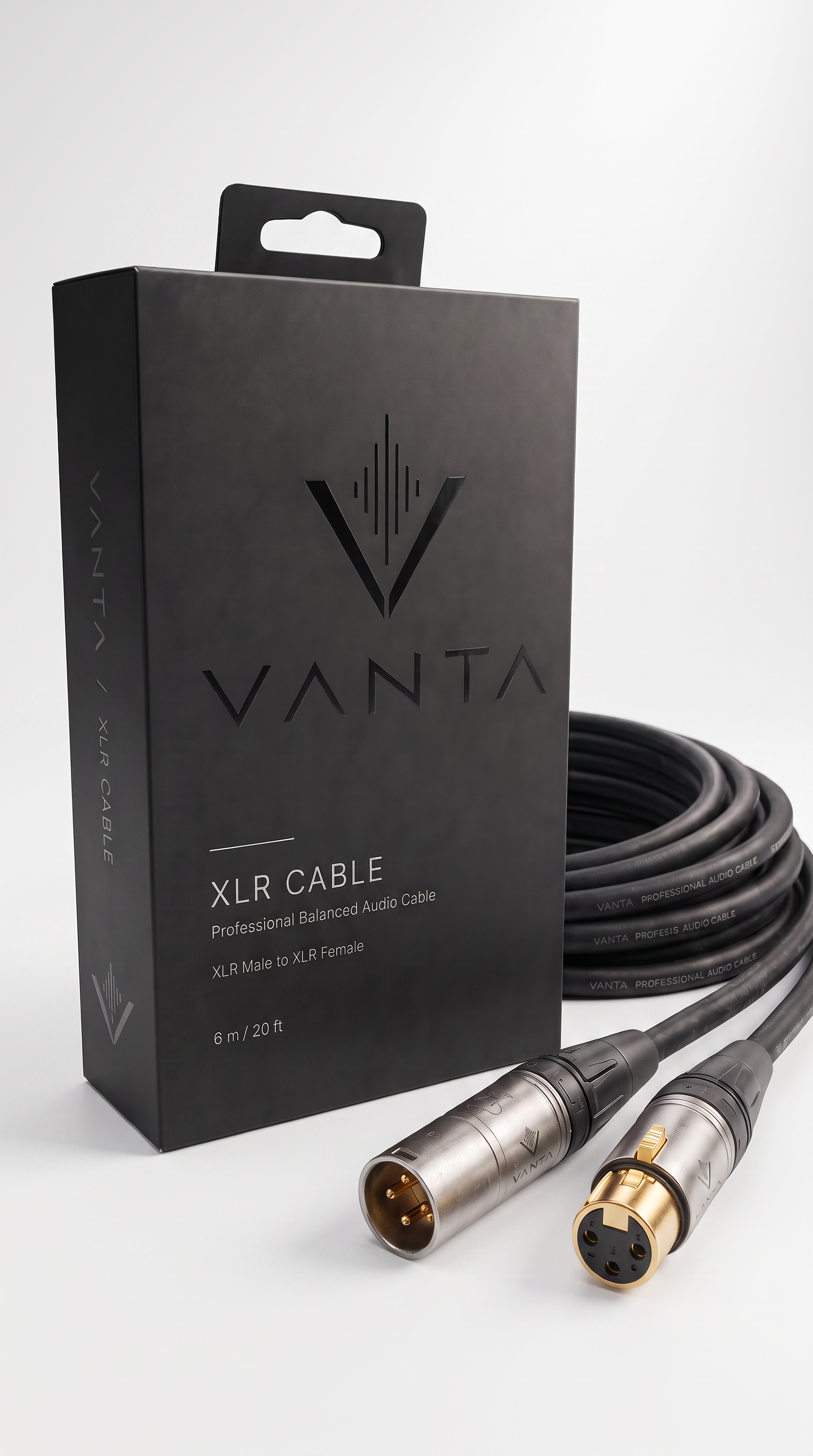 VANTA AV SOUND+ Gold Plated Male to Female XLR