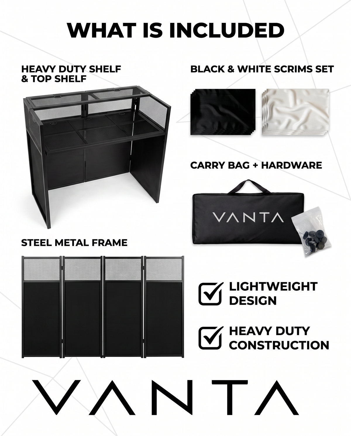 VANTA AV DeckworX DJ Table / Facade / Booth