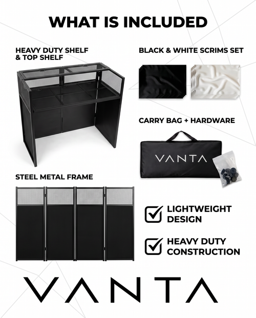 VANTA AV DeckworX DJ Table / Facade / Booth