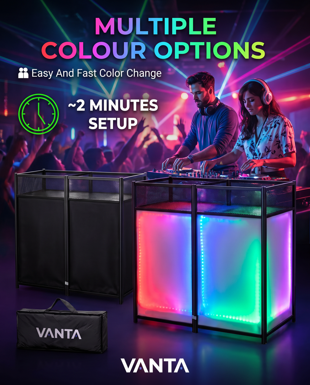 VANTA AV DeckworX DJ Table / Facade / Booth